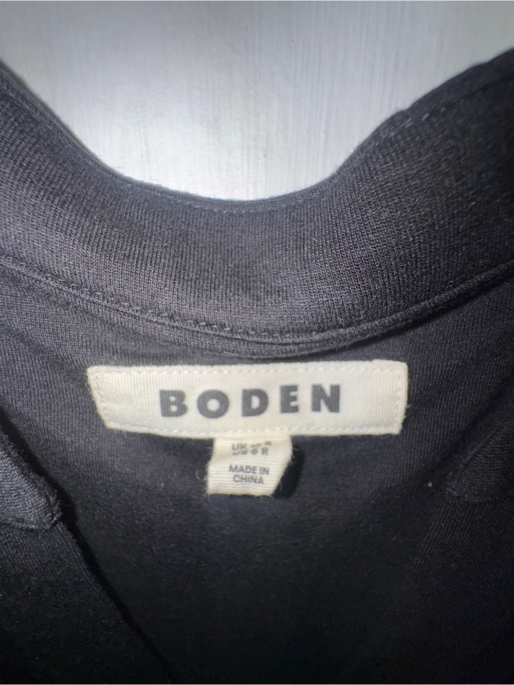 Boden Black V-Neck Long-Sleeve Midi Dress - Picture 8 of 9